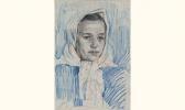 BARANOFF ROSSINE Vladimir 1888-1944,« La femme au foulard, 1905 »,Rossini FR 2006-03-25