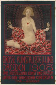 BARANOWSKY Alexander 1874-1941,GROSSE KUNSTAUSSTELLUNG / DRESDEN,1908,Swann Galleries US 2017-03-16