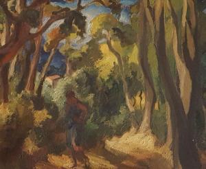 BARAT LEVRAUX Georges 1878-1964,Paysage,Rossini FR 2019-10-02