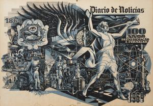BARATA MARTINS,Diario de Noticias - 100 anos de informação e form,1964,Cabral Moncada 2016-11-14