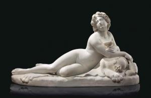 BARATTA Lodovico,Reclining bacchante,1880,Christie's GB 2016-04-19