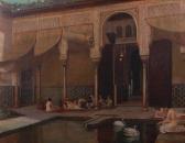 BARATTI Filippo 1868-1901,Feeding swans in the harem,1884,Bonhams GB 2011-04-13