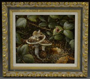 BARBARA MICHEL,Field Mouse, on a toadstool,Bamfords Auctioneers and Valuers GB 2017-03-15