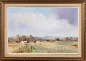 BARBARA PLONER 1946,farmhouses in landscape,Ashbey's ZA 2023-02-24