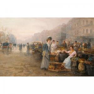 BARBARINI Emil 1855-1933,FIGURES ON A FLOWER MARKET; A BUSY MARKET (A PAIR),Sotheby's GB 2007-04-24