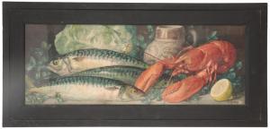 BARBARO Giovanni 1864-1915,A still life with lobster and fish,Duke & Son GB 2023-07-13