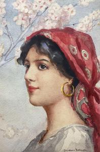 BARBARO Giovanni 1864-1915,Portrait of a Gypsy Girl,David Duggleby Limited GB 2024-04-04