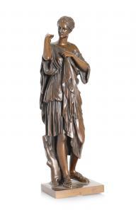 BARBEDIENNE Ferdinand 1810-1892,Figura femminile romana,Meeting Art IT 2024-02-21