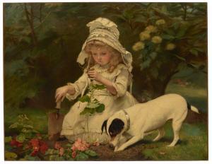 BARBER Charles Burton 1845-1894,Amateur Gardeners,1885,Christie's GB 2023-06-14