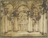 BARBERI Giuseppe 1746-1809,Baroque religious construction.,Galerie Koller CH 2011-03-28