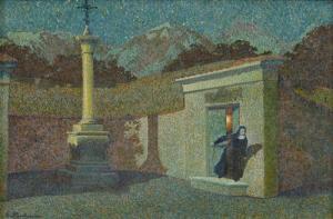 BARBERO Ernesto 1887-1936,Nel giardino,1919,Meeting Art IT 2022-10-15