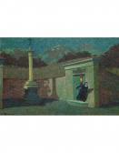 BARBERO Ernesto 1887-1936,Notturno davanti alla chiesa,1919,Wannenes Art Auctions IT 2010-11-30