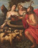 BARBIANI Andrea 1708-1779,Jacob mit Rahel und Lea am Brunnen,Von Zengen DE 2018-06-15