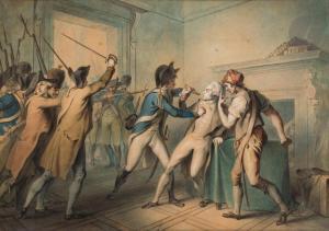 BARBIER Andre Georges 1883-1970,L\’arrestation de Robespierre,1796,Ader FR 2024-01-16