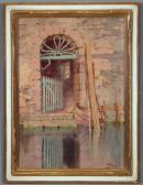 BARBIER Antoine 1859-1948,Venetian Canal,Jackson's US 2015-11-17