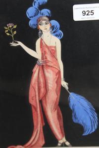 BARBIER C 1900,study of a girl in 1920's costume,1922,Lawrences of Bletchingley GB 2021-07-20