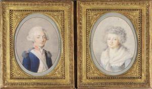 BARBIER G.P 1700-1700,Portrait d'un officier et d'une dame de qualité,Etienne de Baecque 2011-05-30