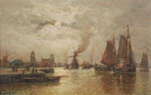 BARBIER RETORE Maurice 1800-1900,Harbour scene,Dreweatt-Neate GB 2012-09-04