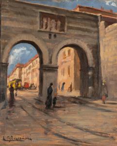 BARBIERI GINO 1885-1917,Archi di Porta Nuova a Milano,Finarte IT 2023-10-19