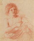 Barbieri Giovanni Francesco 1591-1666,A youth holding a glass and carafe,Bonhams GB 2008-04-23