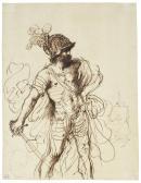 Barbieri Giovanni Francesco 1591-1666,Mars brandishing a sword,Christie's GB 2022-01-28