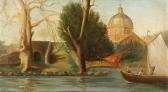 BARBIERI Giulia 1800-1900,Veduta di Roma dal Tevere,1893,Colasanti Casa D'Aste Roma IT 2012-04-20