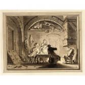 BARBIERS Bartholomaus,an interior with figures around a table and a man ,Sotheby's 2005-11-16