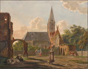 BARBIERS Bartholomeusz Pieter III,The Church and Abbey Ruins of Rijnsburg,Sotheby's 2023-01-25