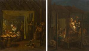 BARBIERS PieterAzn. I 1717-1780,Kitchen scenes,Galerie Koller CH 2018-03-23