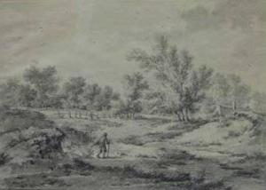 BARBIERS PieterAzn. I 1717-1780,TRAVELERS IN A LANDSCAPE,Freeman US 2006-05-04