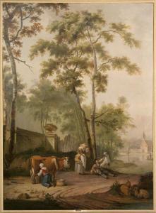 BARBIERS PieterPietersz. III 1749-1842,Paesaggio con figure e armenti,Pirone Casa d'Aste 2021-04-20