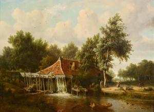 BARBIERS PieterPietersz. III 1749-1842,Watermill in Landscape,Morgan O'Driscoll IE 2023-03-13