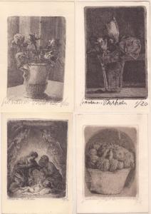 BARBISAN Giovanni,Vaso con tre fiori; Vaso con fiori; Natività; Vaso,Bertolami Fine Arts 2024-02-20