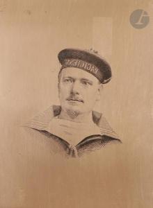 BARBOTIN William 1861-1931,Portrait d\’un matelot et Portrait d\’homme barbu ,Ader FR 2019-05-23
