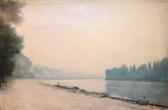BARBOTIN William 1861-1931,Vue de bord de Seine,1907,Eric Caudron FR 2017-02-17