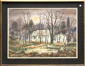 BARBOUR Arthur J.,Hunting at Sunset,Clars Auction Gallery US 2009-06-06