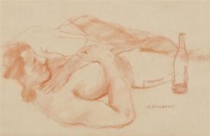 BARBOUR 1900-1900,Reclining Nude,Hindman US 2011-01-19