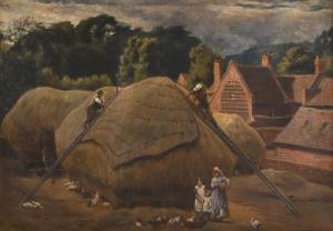 BARCLAY Edgar 1842-1913,Covering the haystacks,1876,Woolley & Wallis GB 2021-12-07