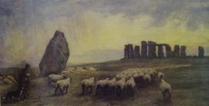 BARCLAY Edgar 1842-1913,Stonehenge with farmer,Rogers Jones & Co GB 2020-12-08