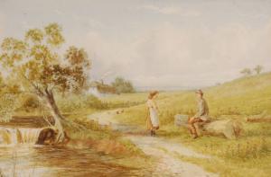 BARCLAY JACK,Country figures by a rural stream,Burstow and Hewett GB 2007-12-19