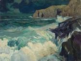 BARCLAY McClelland 1891-1943,Surf Against Rocks,Heritage US 2009-10-27