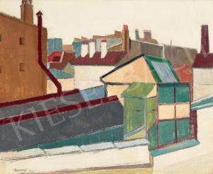 BARCSAY Jeno 1900-1988,Parisian Rooftops,1920,Kieselbach HU 2023-12-17