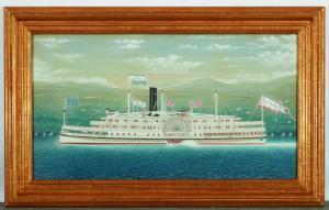 BARD James 1815-1897,Paddle Wheeler Steamboat 'Kaaterskill',1884,Sotheby's GB 2023-01-23