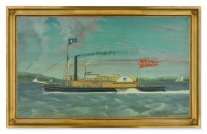 BARD James 1815-1897,Steamboat 'Anglo American',1849,Sotheby's GB 2023-01-23