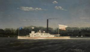 BARD James 1815-1897,The Paddle Towboat "Oswego",1849,Sotheby's GB 2022-01-24