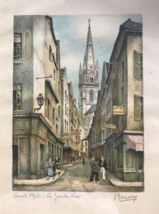 BARDAY 1900-1900,Vues de Saint-Malo, Mont Saint-Michel et Quimper (,Etienne de Baecque FR 2021-09-27