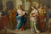 BARDELLINO Pietro 1728-1810,Christ and the adulteress,1767,Galerie Koller CH 2012-09-18