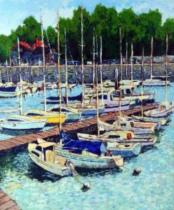 BARDET ANDRE 1909-2006,Boats in a harbour,Richard Winterton GB 2018-04-11