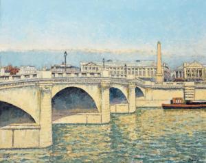 BARDET ANDRE 1909-2006,Le pont devant la Concorde,Lasseron et Associees FR 2017-03-29