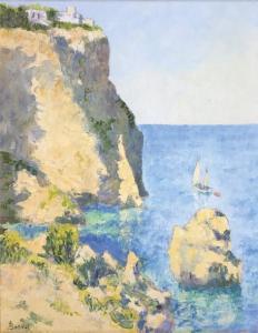 BARDET ANDRE 1909-2006,Les falaises de la Mola,Saint Germain en Laye encheres-F. Laurent 2017-10-01
